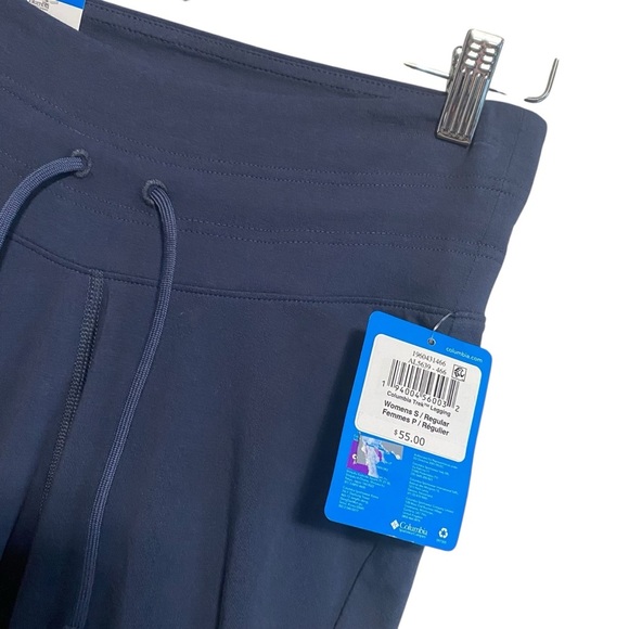 NWT Columbia Blue Drawstring Trek Performance Fit Leggings Size Small - Picture 3 of 5